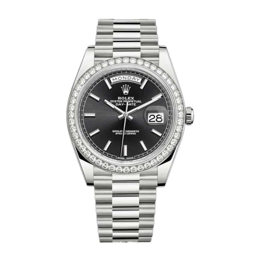 Rolex Day-Date 228238-0004 “Black Diamond Dial” Ultra Realistic 1:1 Rolex Day-Date 228238-0004 “Black Diamond Dial” Ultra Realistic 1:1