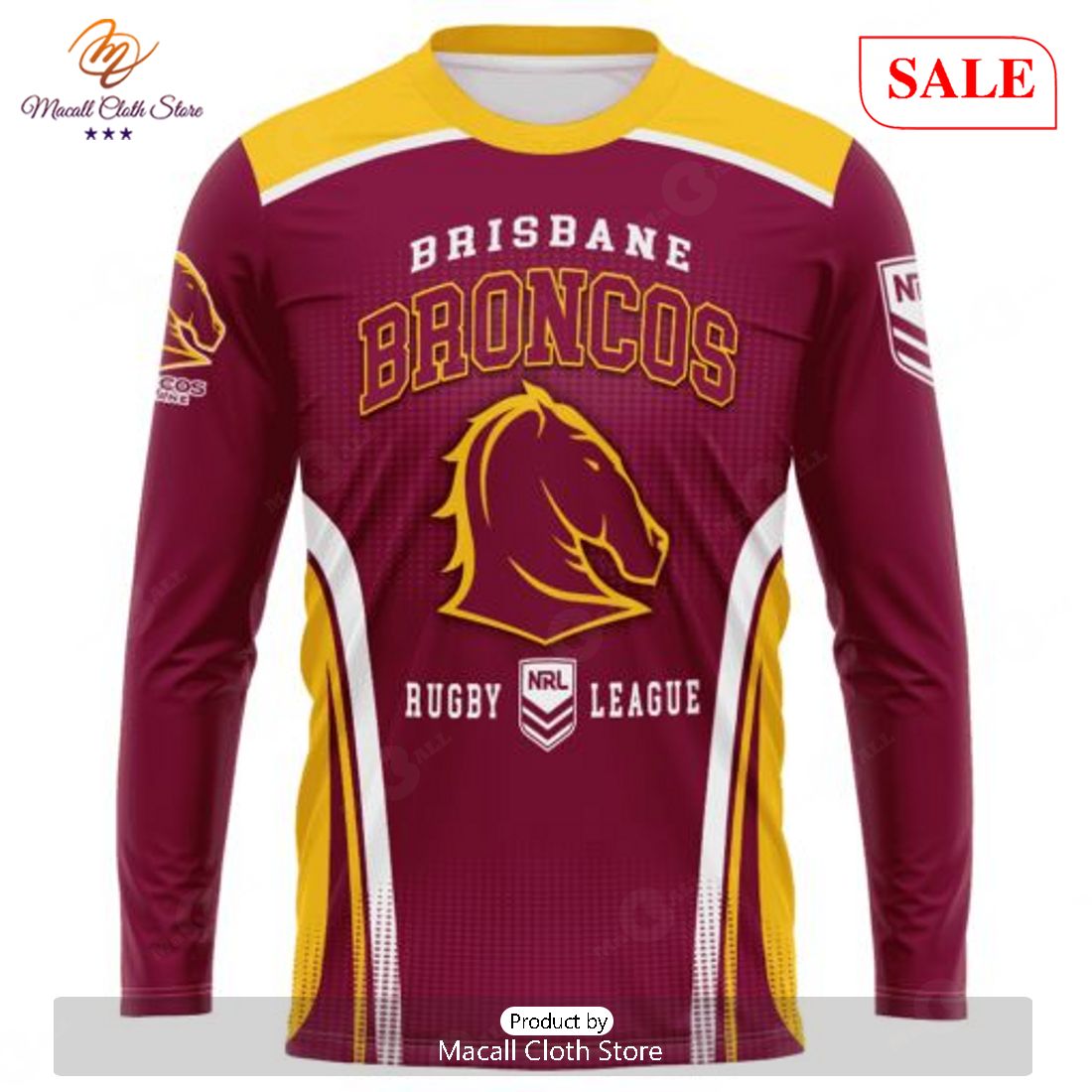 SALE NRL Personalized Brisbane Broncos Special Sideline Design Hoodie Sweatshirt 3D -soulcals SALE NRL Personalized Brisbane Broncos Special Sideline Design Hoodie Sweatshirt 3D -soulcals