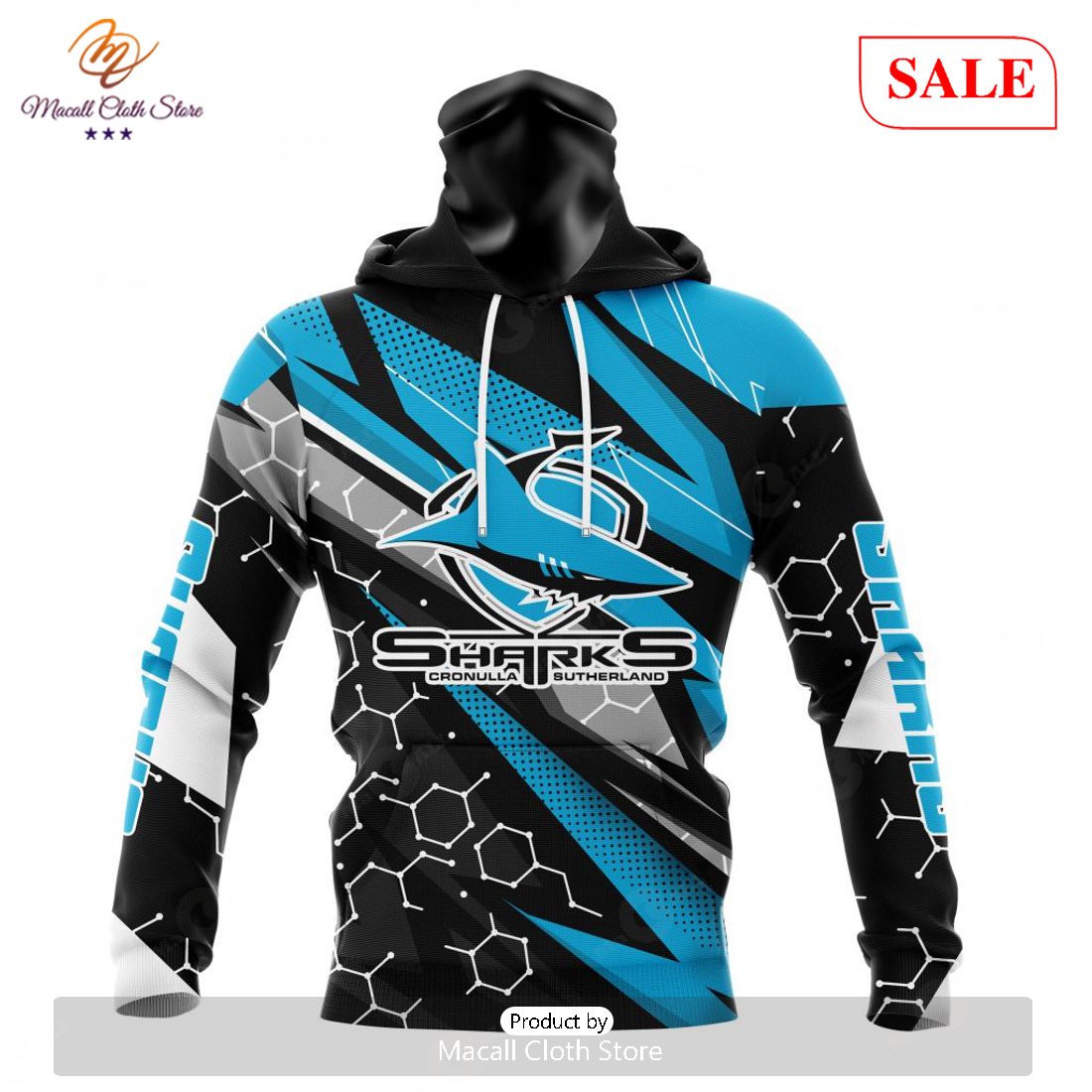 SALE NRL Personalized Cronulla-Sutherland Sharks Special Motocross Design Hoodie Sweatshirt 3D -soulcals SALE NRL Personalized Cronulla-Sutherland Sharks Special Motocross Design Hoodie Sweatshirt 3D -soulcals