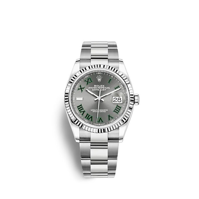 Rolex Datejust 36 Oystersteel and white gold Ref# 126234-0046 1:1 Rolex Datejust 36 Oystersteel and white gold Ref# 126234-0046 1:1