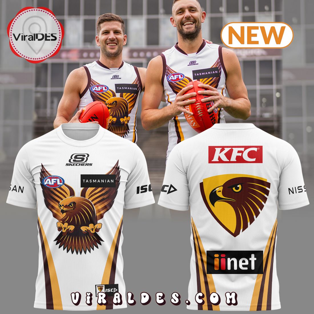 Special New AFL Hawthorn Hawks White Hoodie Special New AFL Hawthorn Hawks White Hoodie