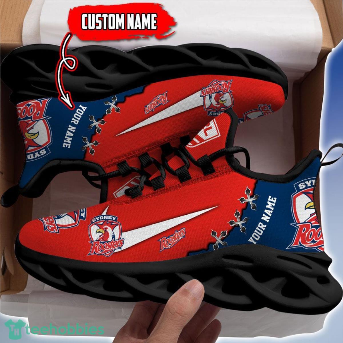 Sydney Roosters Personalized Name NRL Premium Luxury Max Soul Shoes Best Gift For Fans Sydney Roosters Personalized Name NRL Premium Luxury Max Soul Shoes Best Gift For Fans