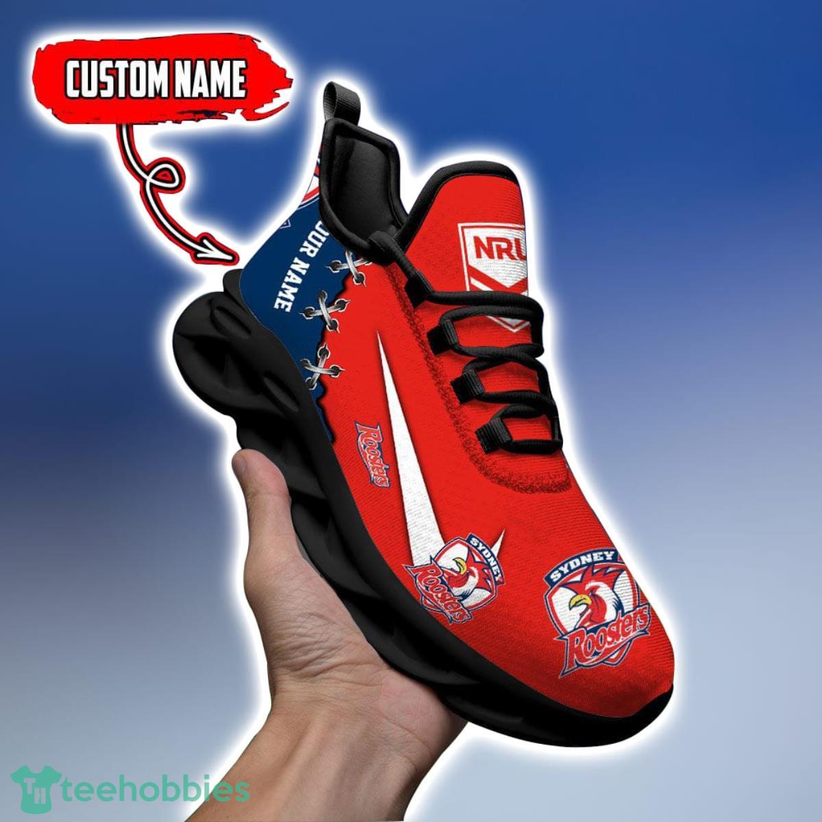 Sydney Roosters Personalized Name NRL Premium Luxury Max Soul Shoes Best Gift For Fans Sydney Roosters Personalized Name NRL Premium Luxury Max Soul Shoes Best Gift For Fans