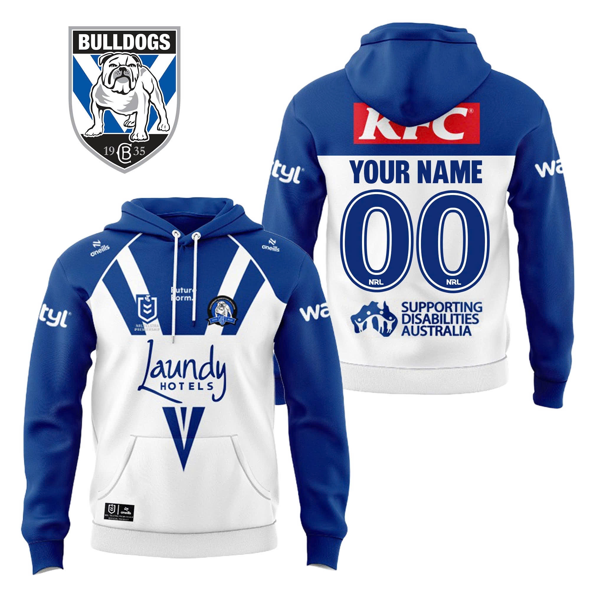Canterbury-Bankstown Bulldogs 2025 Personalized Limited Hoodie Canterbury-Bankstown Bulldogs 2025 Personalized Limited Hoodie