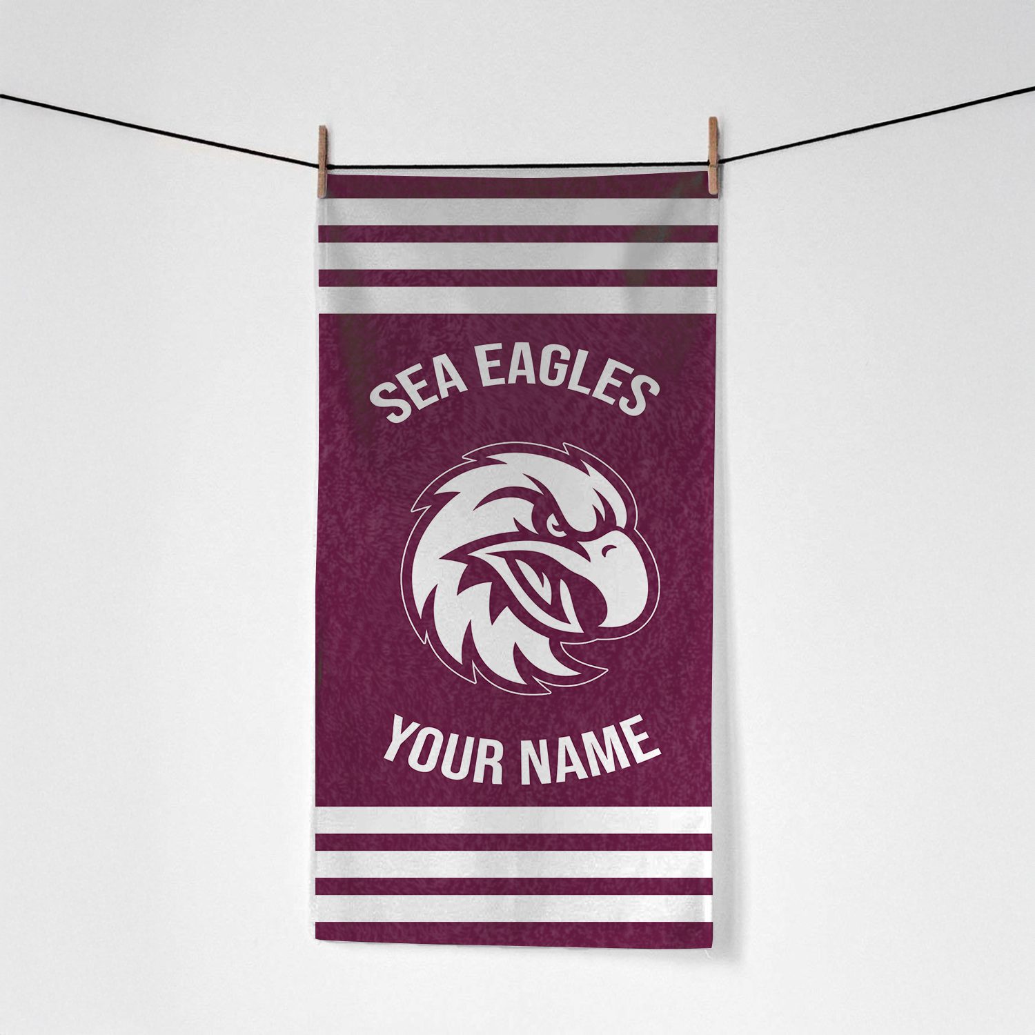 Manly Warringah Sea Eagles Personalized Pool Travel Beach Towels Manly Warringah Sea Eagles Personalized Pool Travel Beach Towels