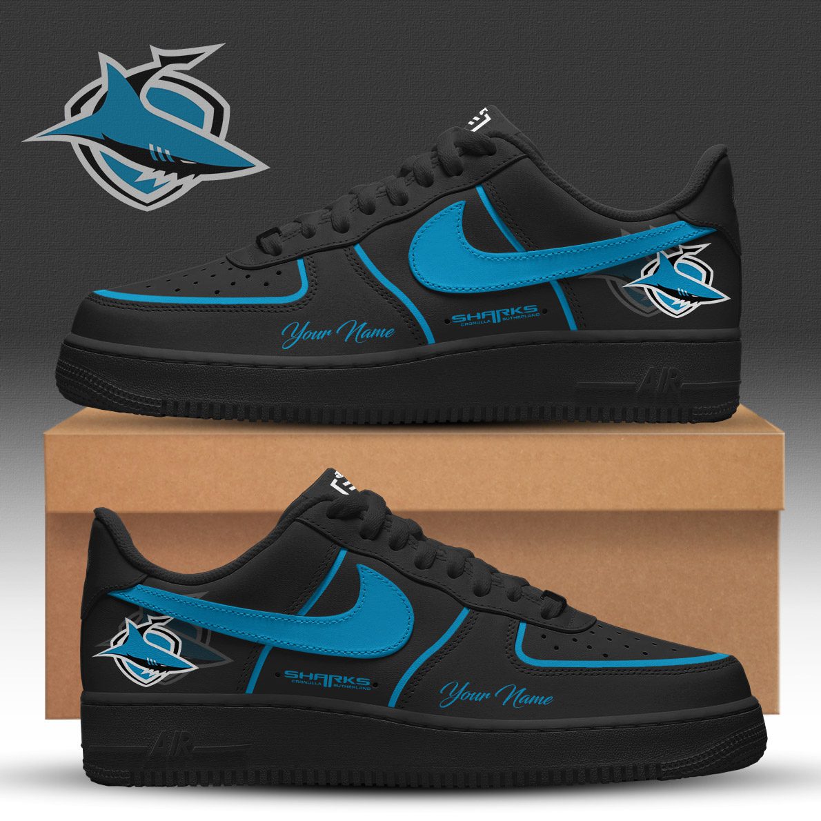 Cronulla Sharks Limited Editions Air Force 1 Cronulla Sharks Limited Editions Air Force 1