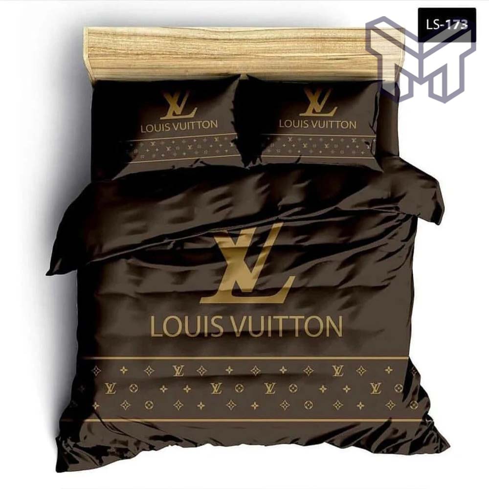 Louis Vuitton Bedding Set,Louis Vuitton Brown Fashion Logo Luxury Brand Premium Bedding Set Home Decor Louis Vuitton Bedding Set,Louis Vuitton Brown Fashion Logo Luxury Brand Premium Bedding Set Home Decor