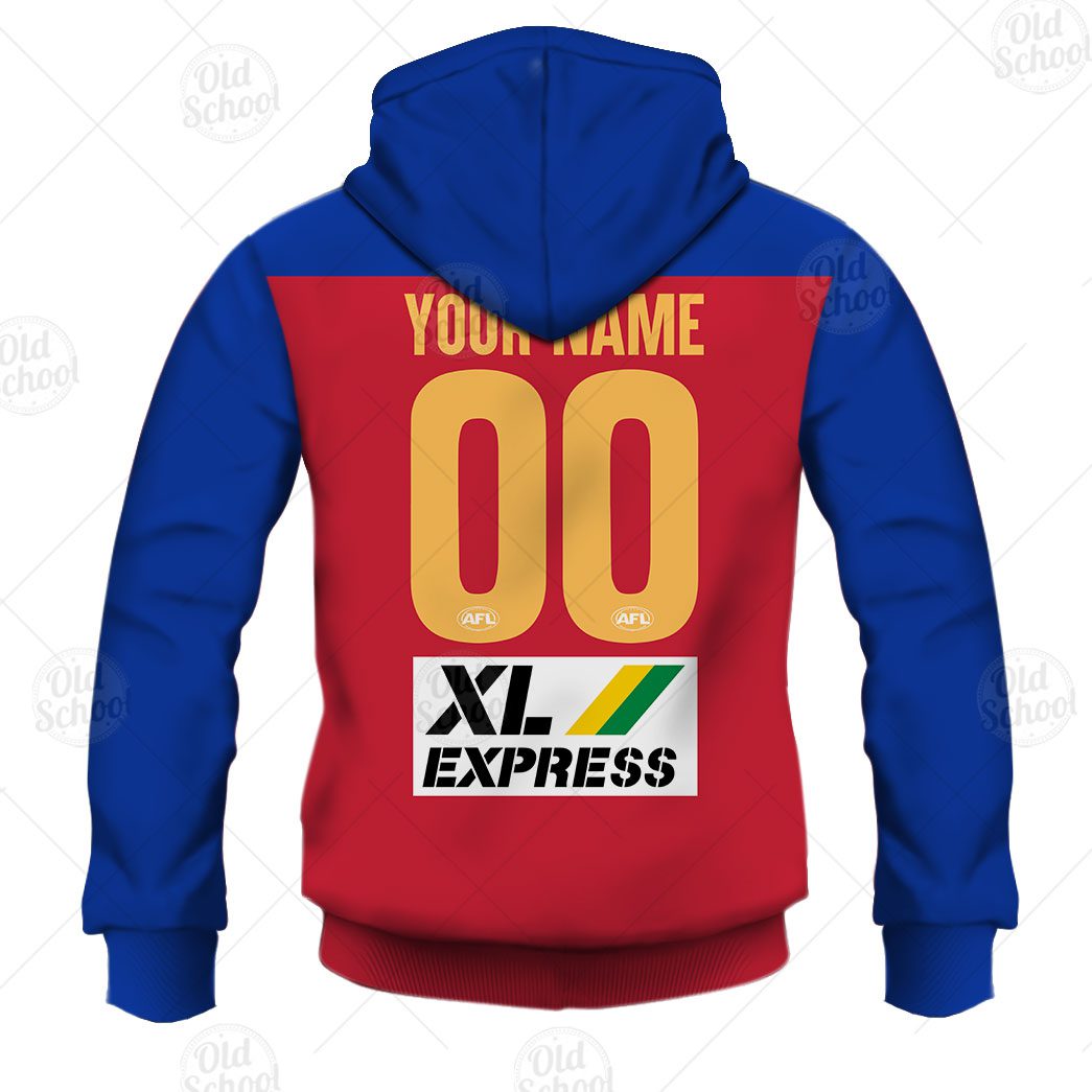 AFL Brisbane Lions Custom Name Number 2021 Away Guernsey Pullover Hoodie AFL Brisbane Lions Custom Name Number 2021 Away Guernsey Pullover Hoodie