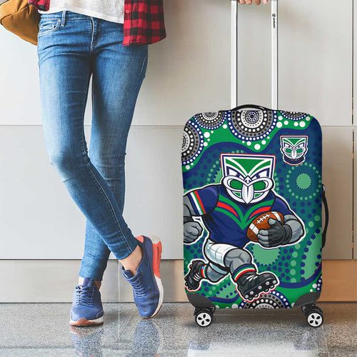 New Zealand Warriors Luggage Cover Aboriginal Dot Pattern New Zealand Warriors Luggage Cover Aboriginal Dot Pattern