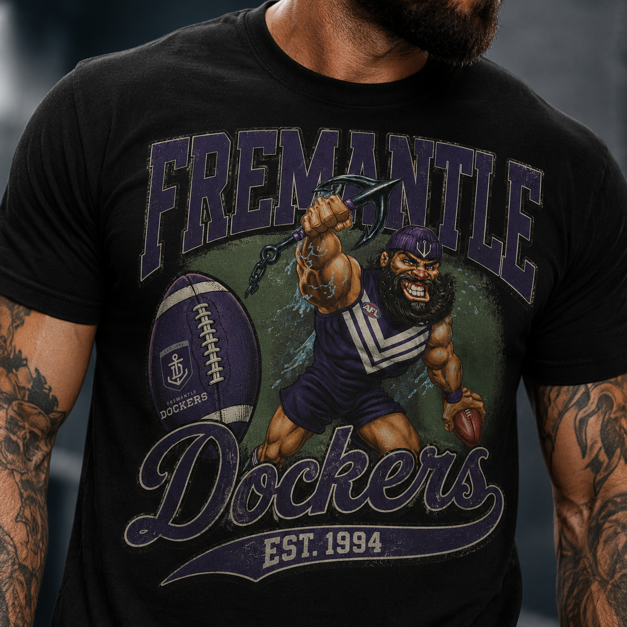 Fremantle Dockers Classic Tshirt AFL Vintage ETS 1994 Fremantle Dockers Classic Tshirt AFL Vintage ETS 1994