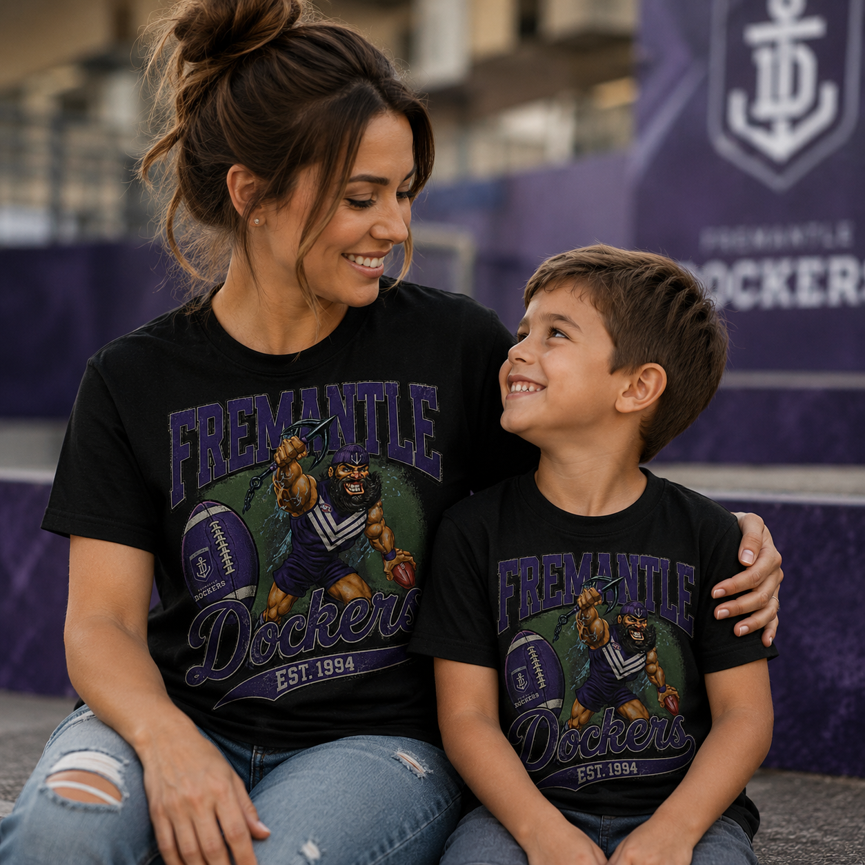 Fremantle Dockers Classic Tshirt AFL Vintage ETS 1994 Fremantle Dockers Classic Tshirt AFL Vintage ETS 1994