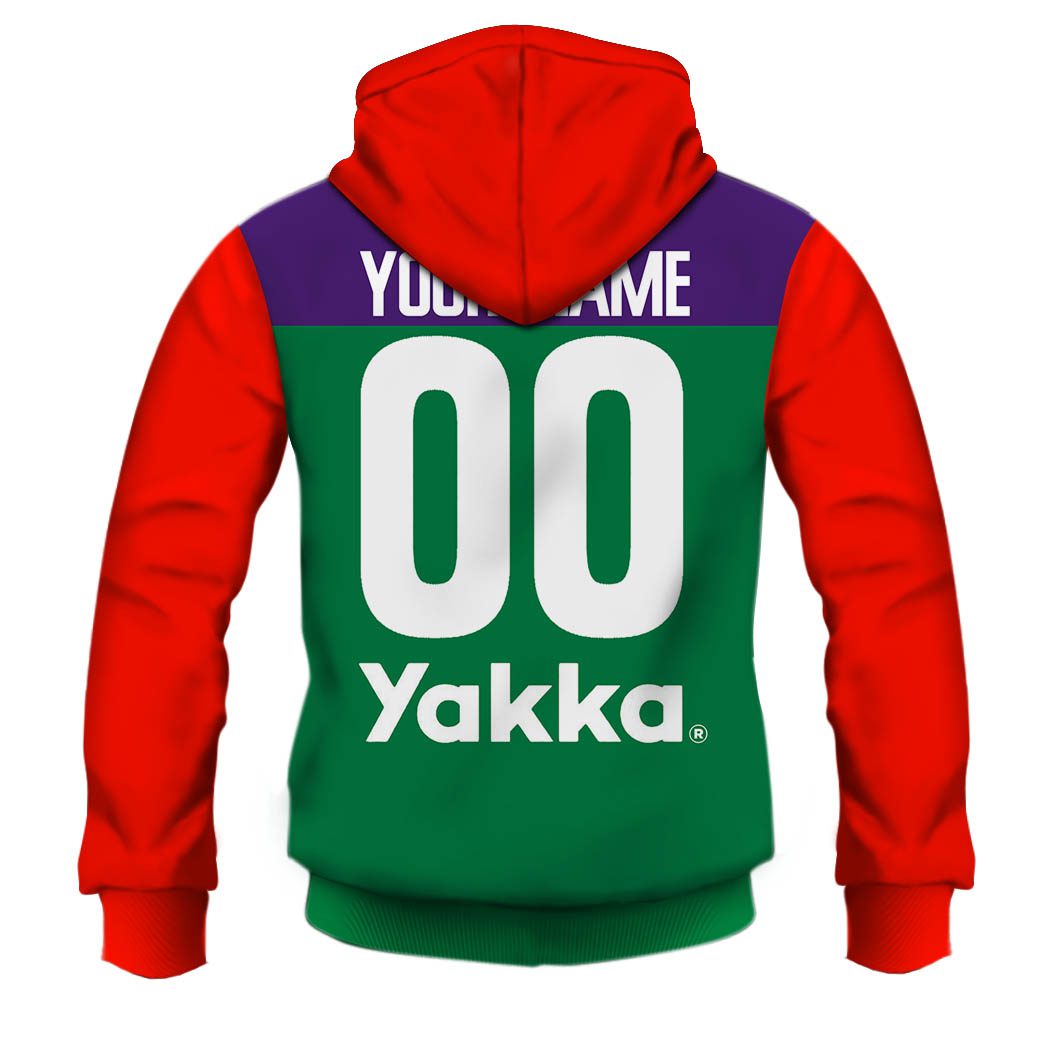 AFL Fremantle Dockers Custom Name Number 1995 Vintage Guernsey Pullover Hoodie