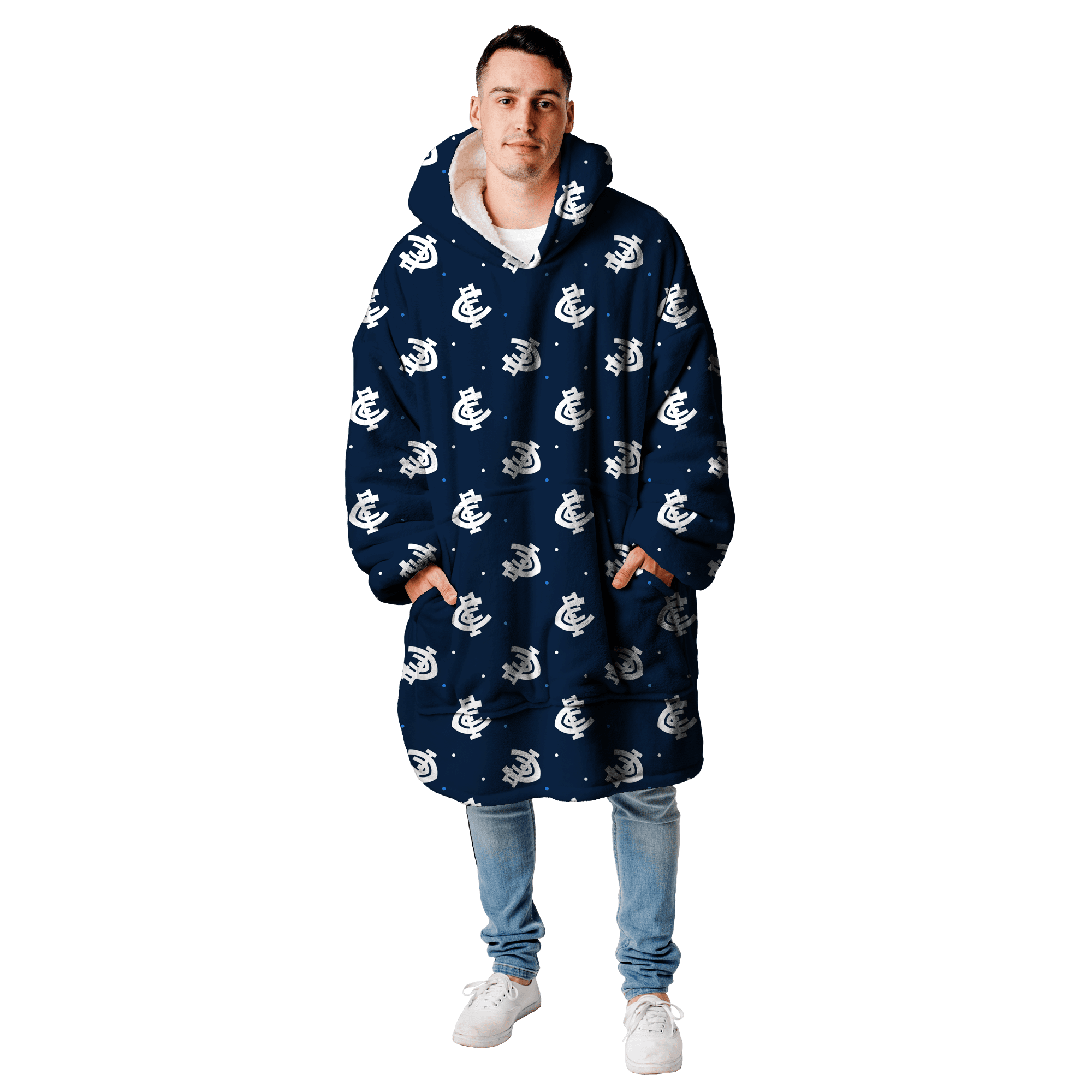 AFL Carlton Blues oodie Fleece Blanket Hoodie blanket wearable snuggie hoodies AFL Carlton Blues oodie Fleece Blanket Hoodie blanket wearable snuggie hoodies