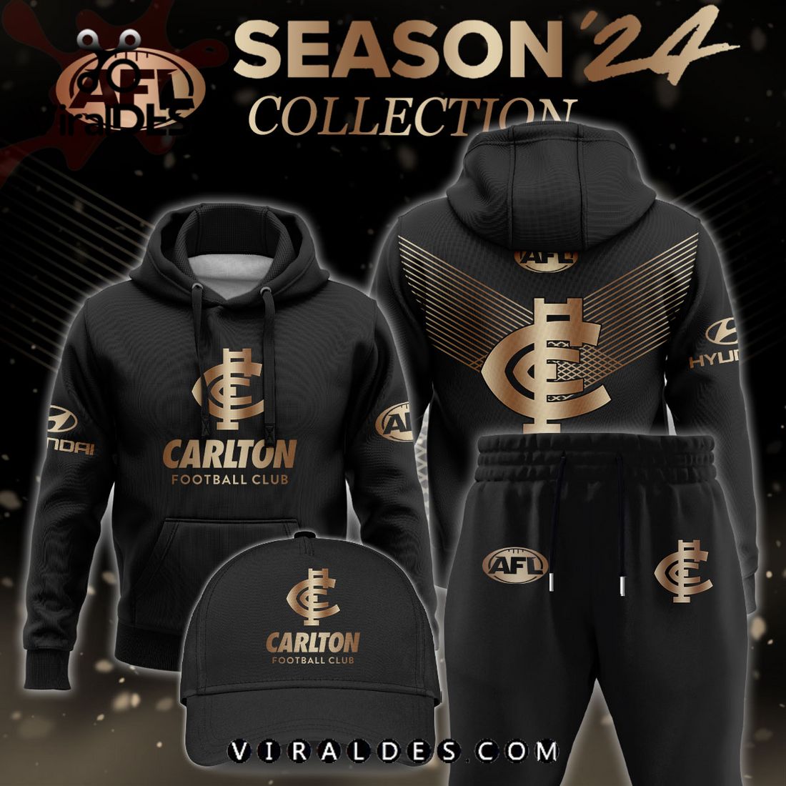 AFL Carlton Blues Gold Premier 2024 Hoodie, Jogger, Cap AFL Carlton Blues Gold Premier 2024 Hoodie, Jogger, Cap