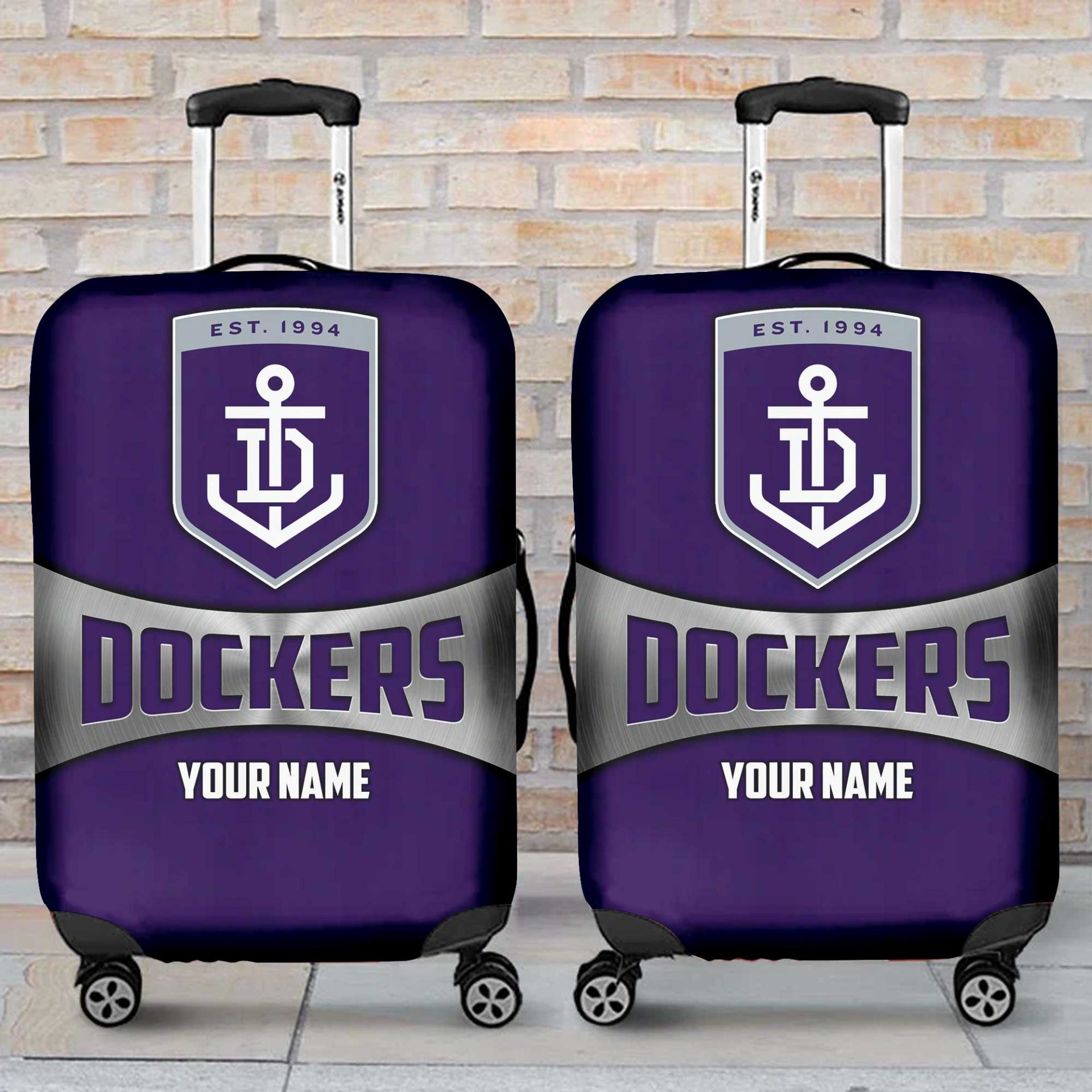 AFL Fremantle Dockers Custom Name Gift For Fans Luggage Cover AFL Fremantle Dockers Custom Name Gift For Fans Luggage Cover