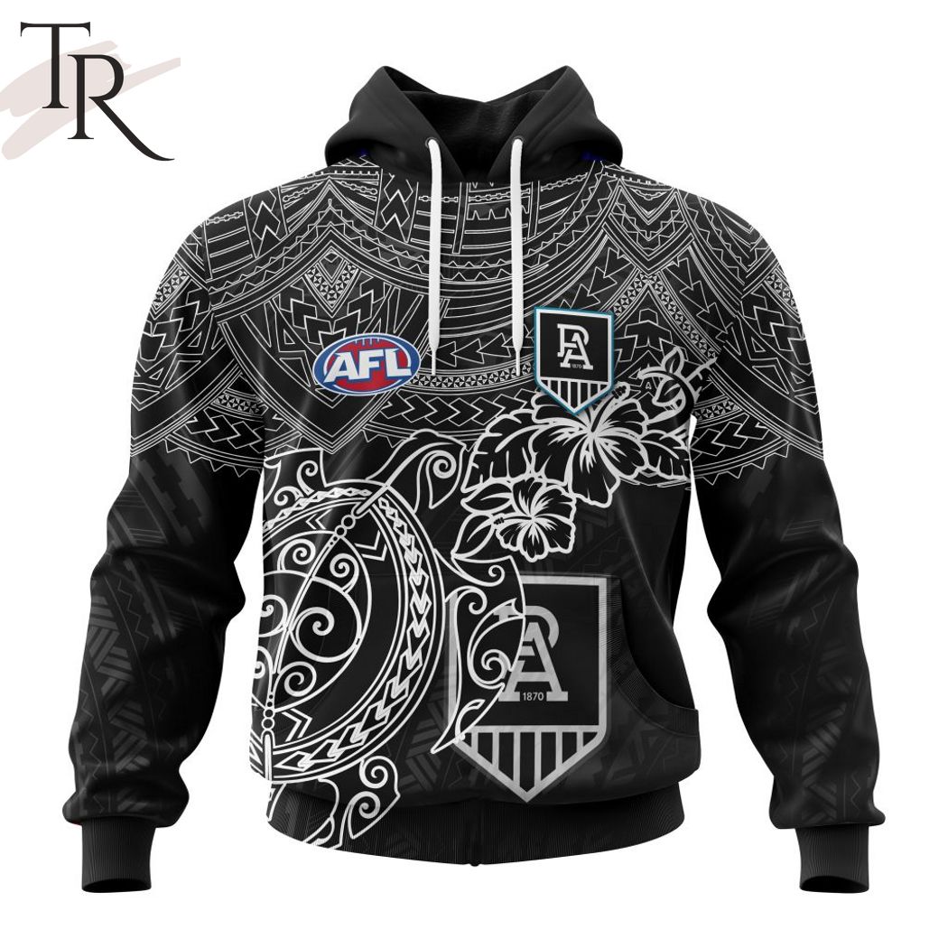 AFL Port Adelaide Football Club Polynesian Concept Kits Hoodie – Torunstyle AFL Port Adelaide Football Club Polynesian Concept Kits Hoodie – Torunstyle