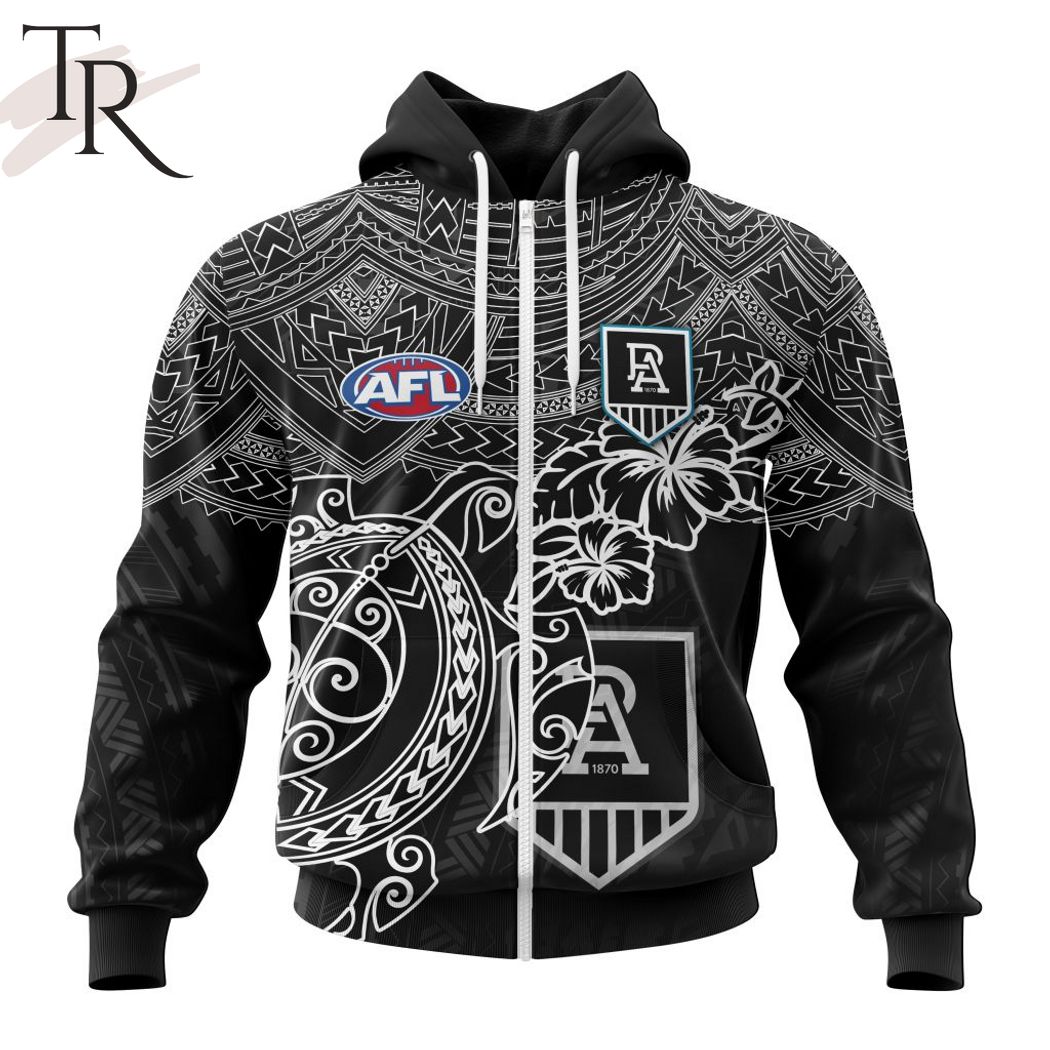 AFL Port Adelaide Football Club Polynesian Concept Kits Hoodie – Torunstyle AFL Port Adelaide Football Club Polynesian Concept Kits Hoodie – Torunstyle