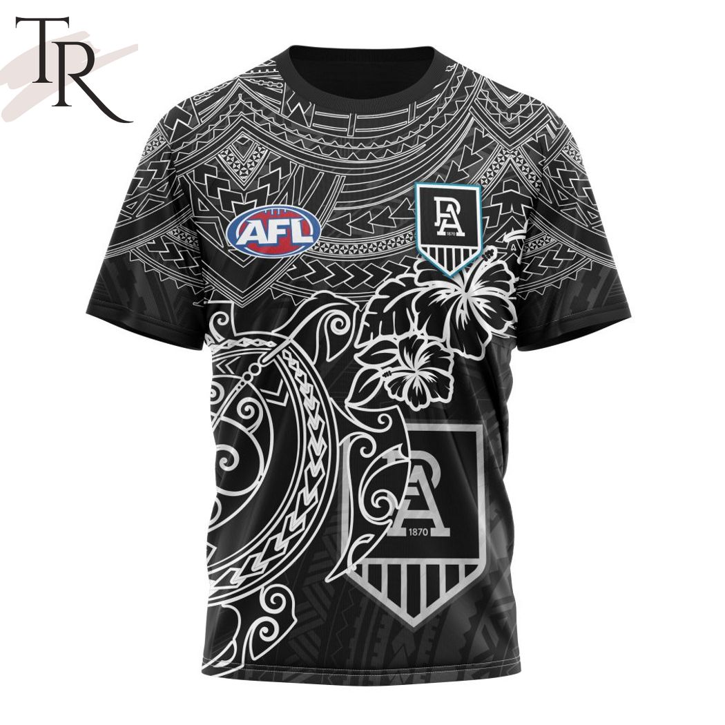 AFL Port Adelaide Football Club Polynesian Concept Kits Hoodie – Torunstyle AFL Port Adelaide Football Club Polynesian Concept Kits Hoodie – Torunstyle