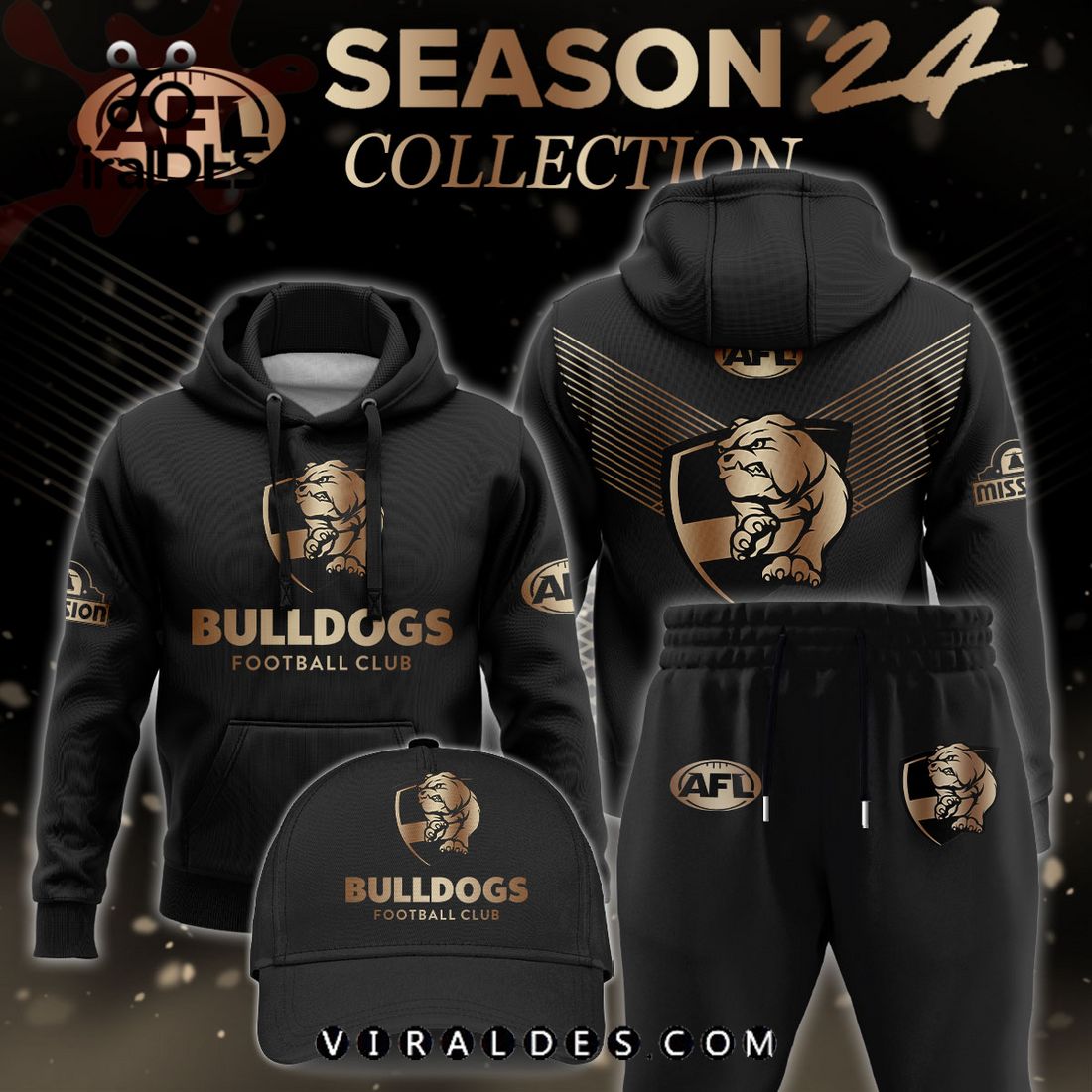 AFL Western Bulldogs Gold Premier 2024 Hoodie, Jogger, Cap AFL Western Bulldogs Gold Premier 2024 Hoodie, Jogger, Cap