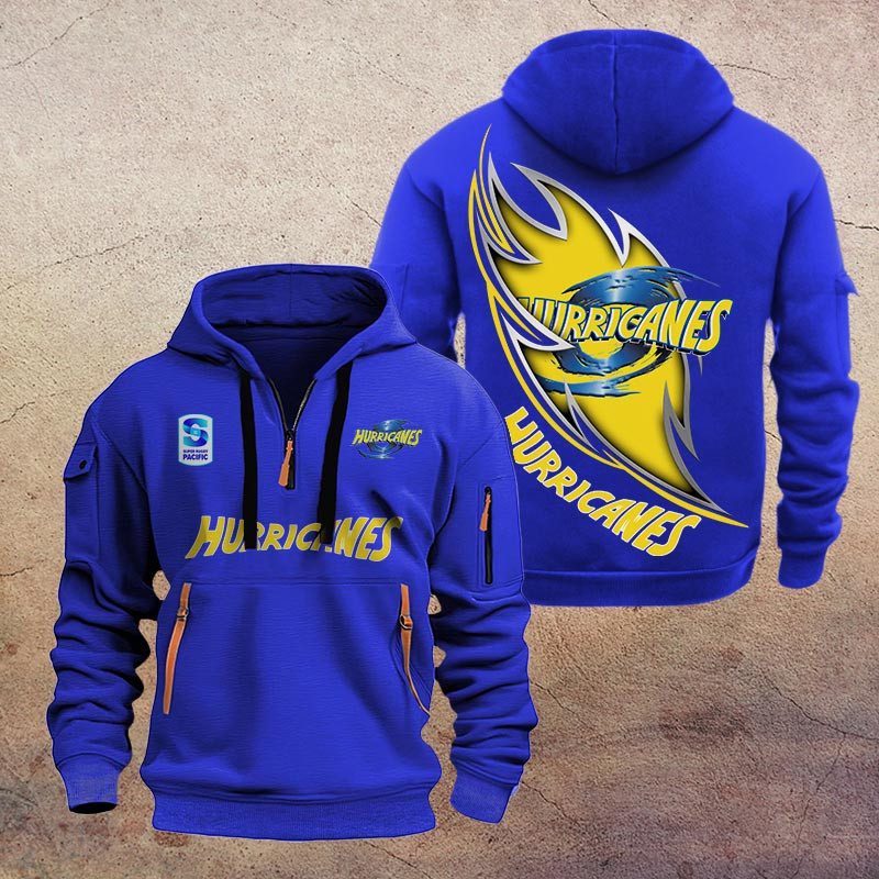 Super Rugby Hurricanes Half-zip Hoodie Gift For Fans Super Rugby Hurricanes Half-zip Hoodie Gift For Fans
