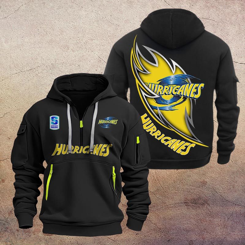 Super Rugby Hurricanes Half-zip Hoodie Gift For Fans Super Rugby Hurricanes Half-zip Hoodie Gift For Fans