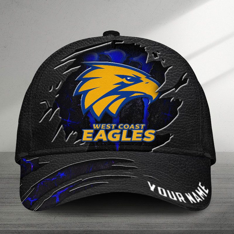 AFL West Coast Eagles Sports Custom Name Classic Cap Gift For Fans AFL West Coast Eagles Sports Custom Name Classic Cap Gift For Fans