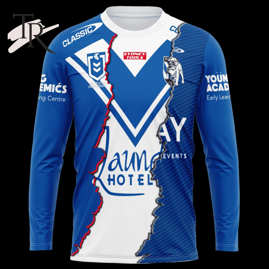 Custom Name And Number Canterbury Bankstown Bulldogs NRL 2023 Mix Jerseys Hoodie 3D Custom Name And Number Canterbury Bankstown Bulldogs NRL 2023 Mix Jerseys Hoodie 3D