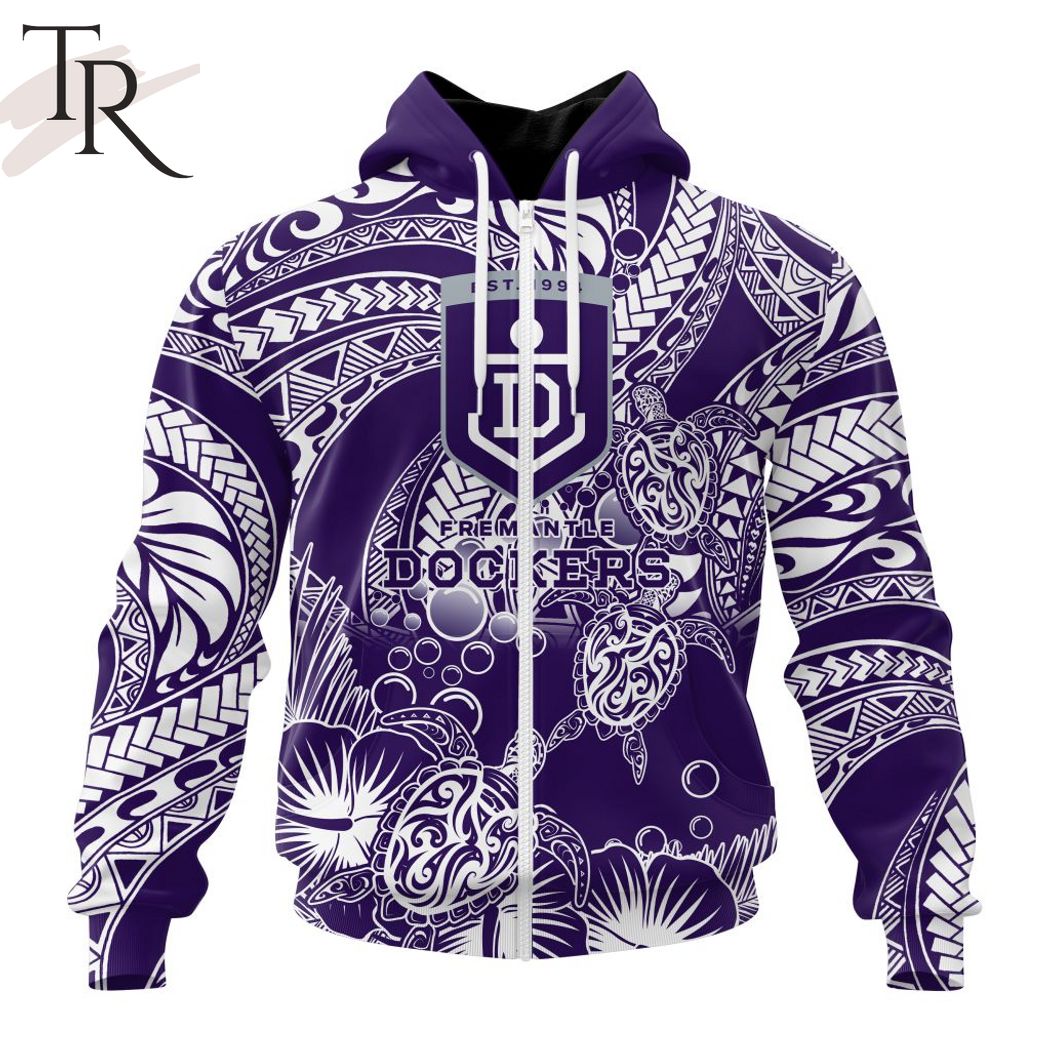 Personalized AFL Fremantle Dockers Special Polynesian Design Hoodie – Torunstyle Personalized AFL Fremantle Dockers Special Polynesian Design Hoodie – Torunstyle
