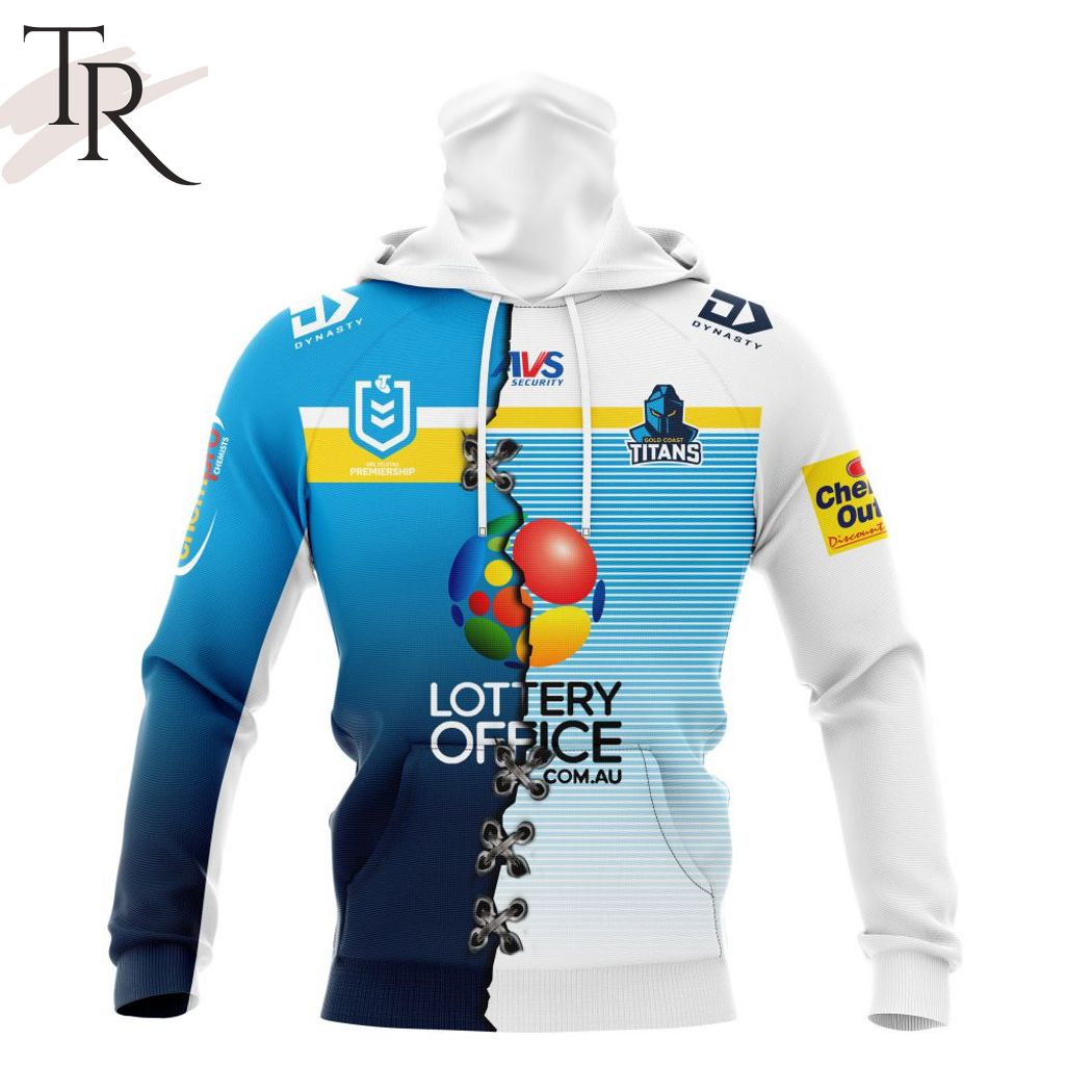 Personalized NRL Gold Coast Titans Home Mix Away Kits Hoodie Personalized NRL Gold Coast Titans Home Mix Away Kits Hoodie