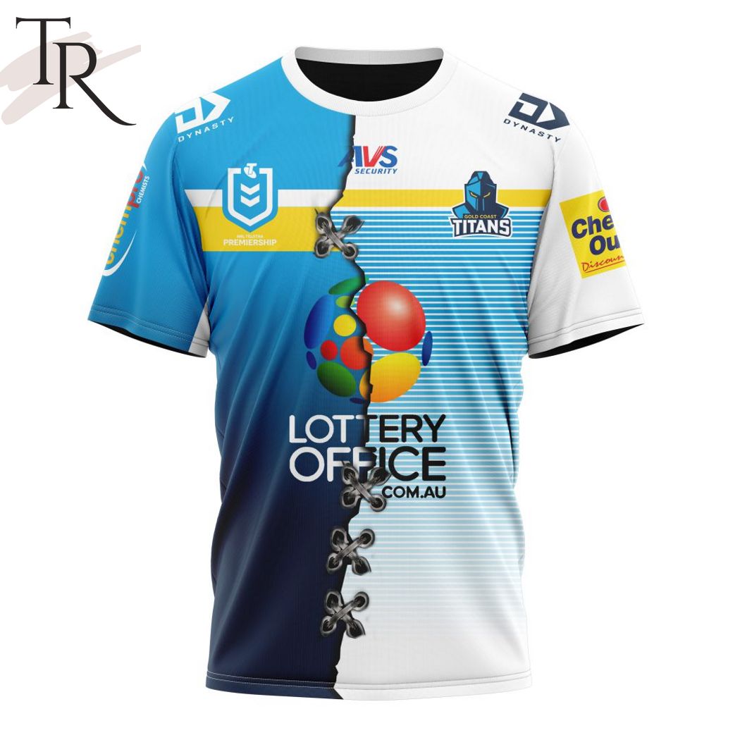 Personalized NRL Gold Coast Titans Home Mix Away Kits Hoodie Personalized NRL Gold Coast Titans Home Mix Away Kits Hoodie