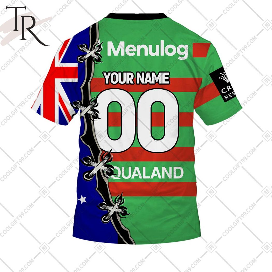 Personalized NRL South Sydney Rabbitohs Home Jersey Mix Flag Hoodie Personalized NRL South Sydney Rabbitohs Home Jersey Mix Flag Hoodie