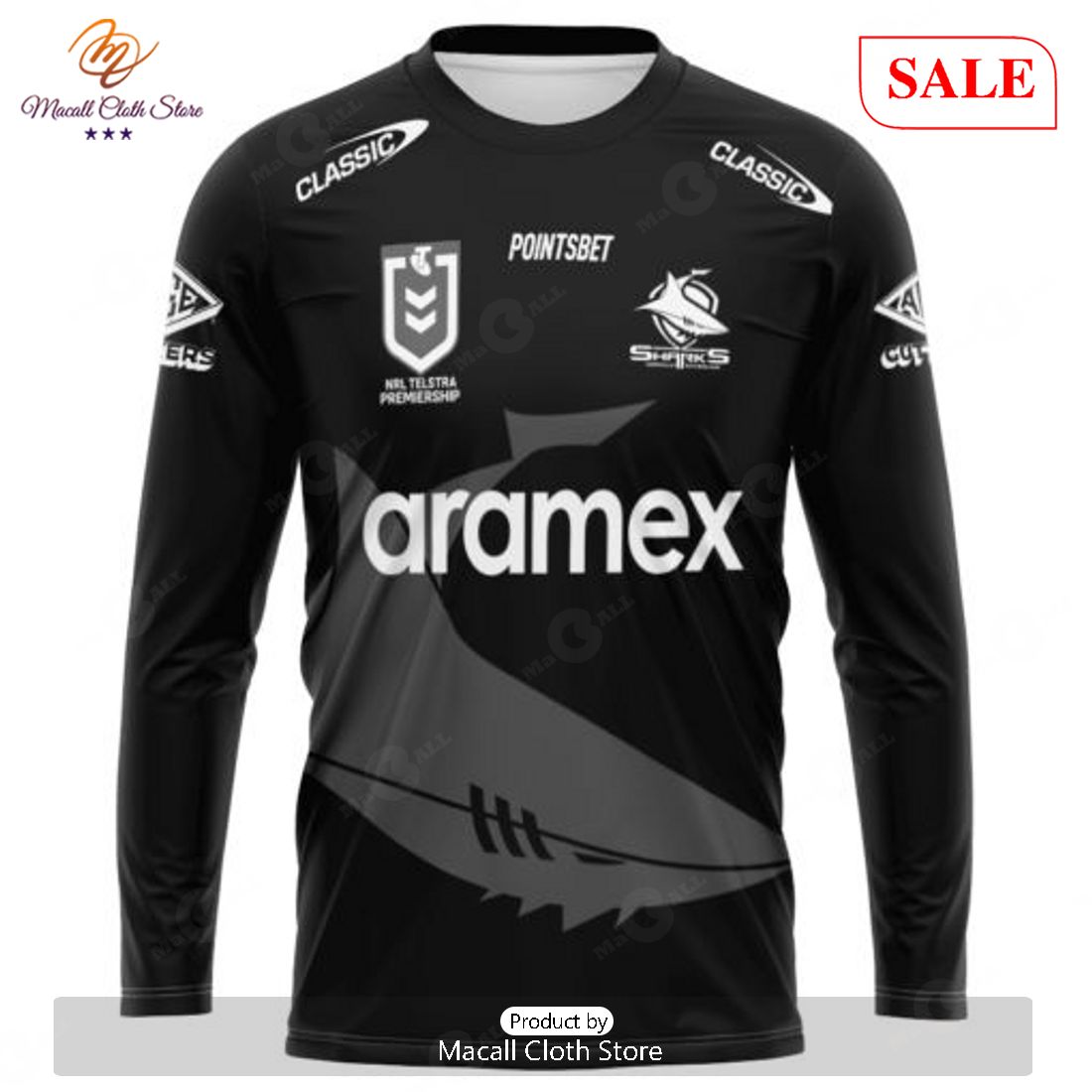 SALE NRL Personalized Cronulla-Sutherland Sharks Special Monochrome Design Hoodie Sweatshirt 3D -soulcals SALE NRL Personalized Cronulla-Sutherland Sharks Special Monochrome Design Hoodie Sweatshirt 3D -soulcals