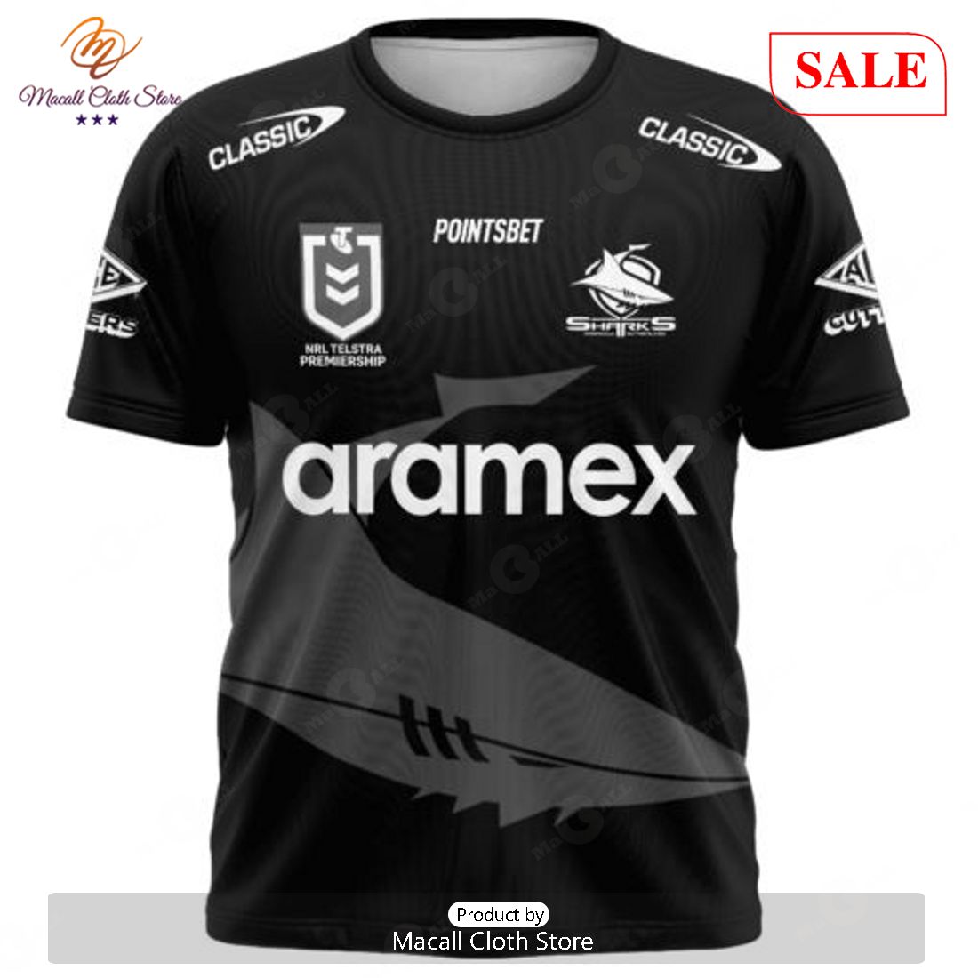 SALE NRL Personalized Cronulla-Sutherland Sharks Special Monochrome Design Hoodie Sweatshirt 3D -soulcals SALE NRL Personalized Cronulla-Sutherland Sharks Special Monochrome Design Hoodie Sweatshirt 3D -soulcals
