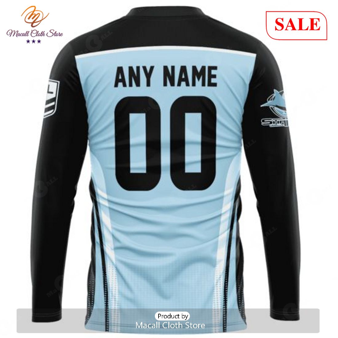 SALE NRL Personalized Cronulla-Sutherland Sharks Special Sideline Design Hoodie Sweatshirt 3D -soulcals SALE NRL Personalized Cronulla-Sutherland Sharks Special Sideline Design Hoodie Sweatshirt 3D -soulcals