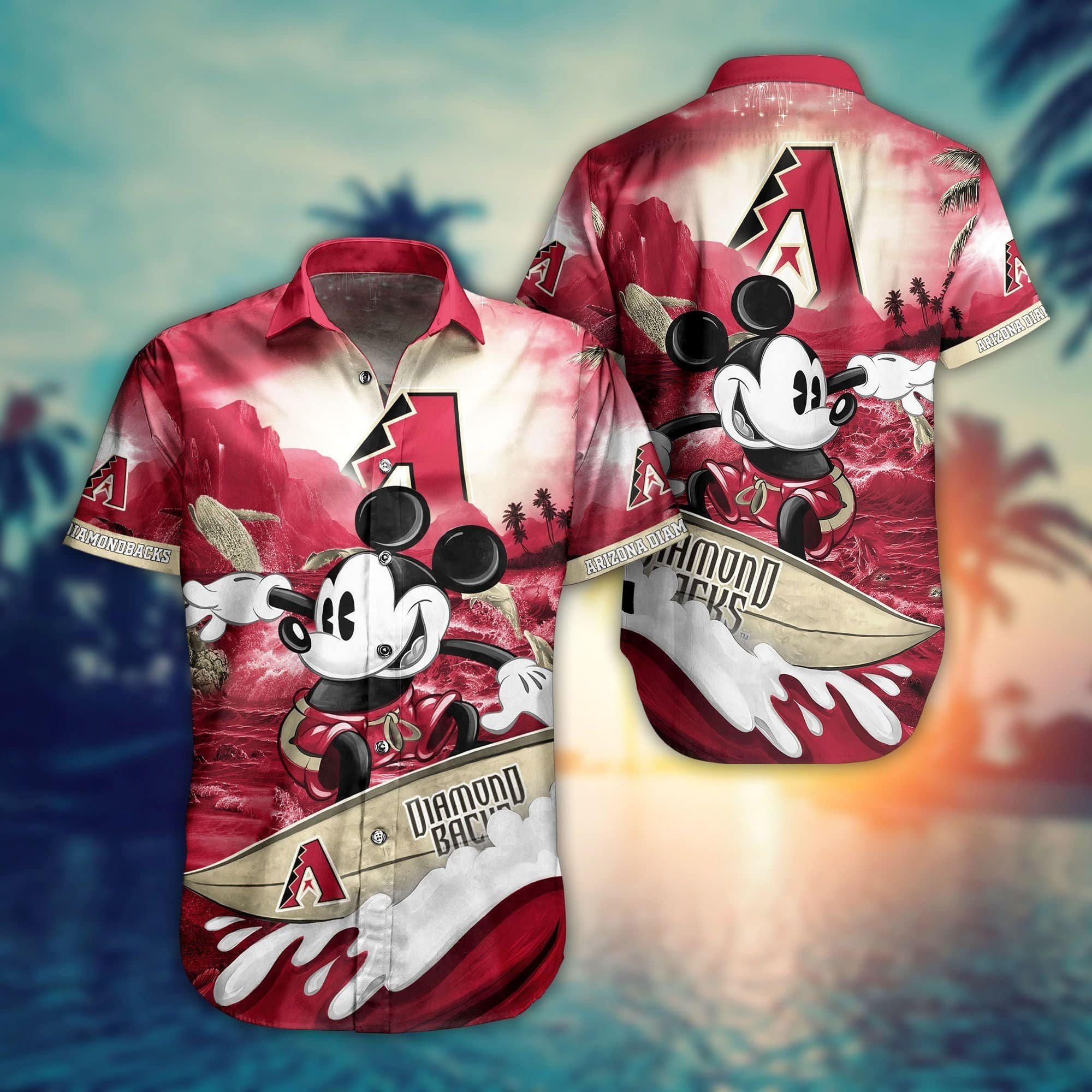 Arizona Diamondbacks Mickey Canyon Hawaiian Shirt