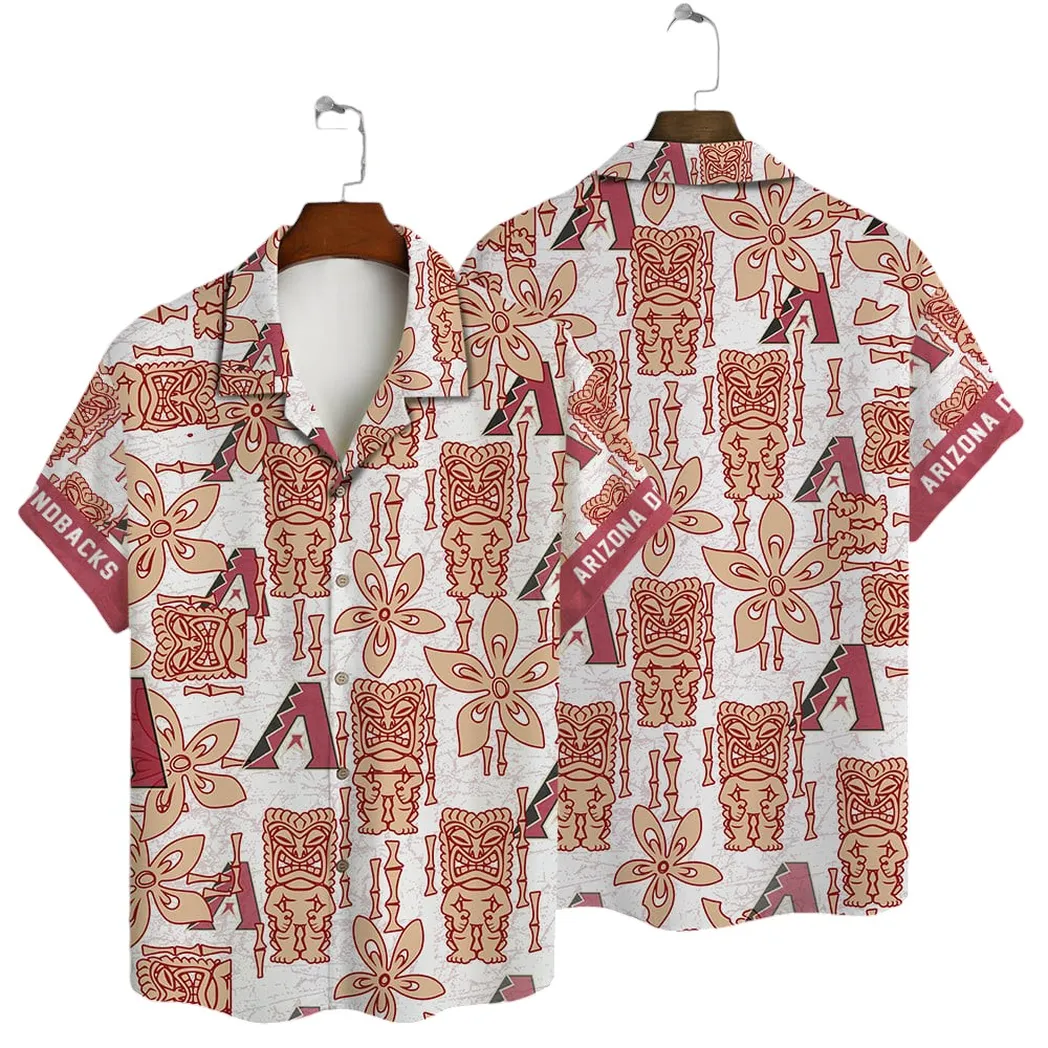 Arizona Diamondbacks Twilight Cactus Hawaiian Shirt