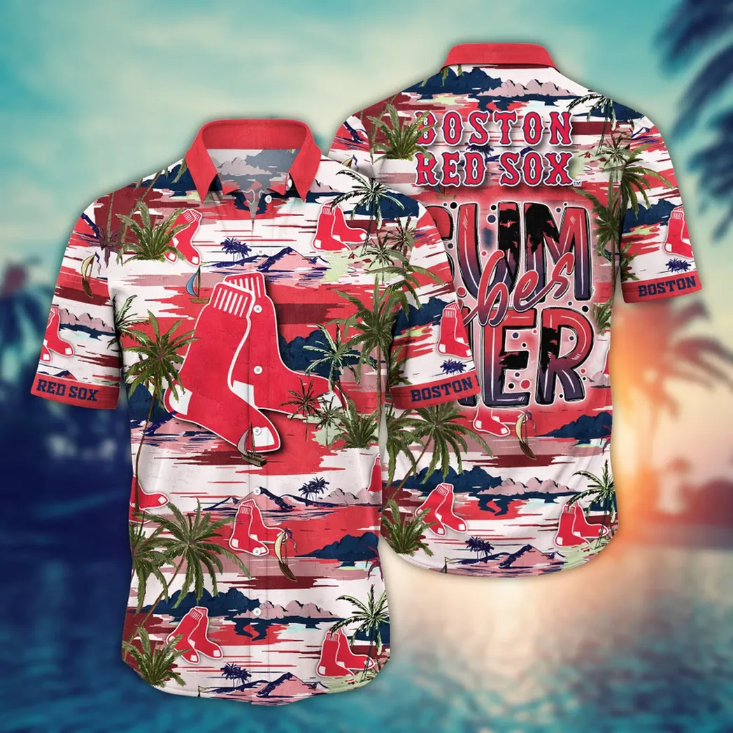 Boston Red Sox Endless Summer Beach Vibes Hawaiian Shirt