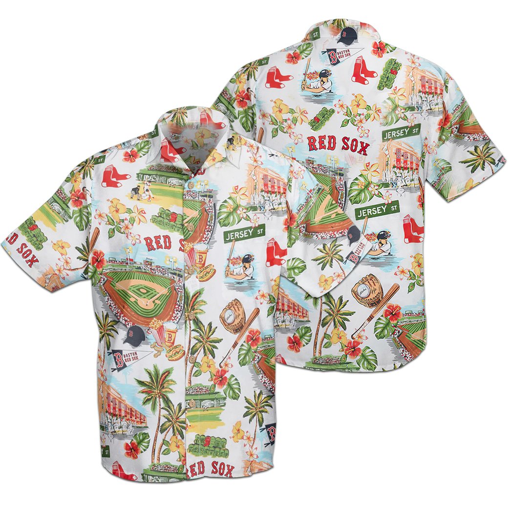 Boston Red Sox Island Paradise Hawaiian Shirt