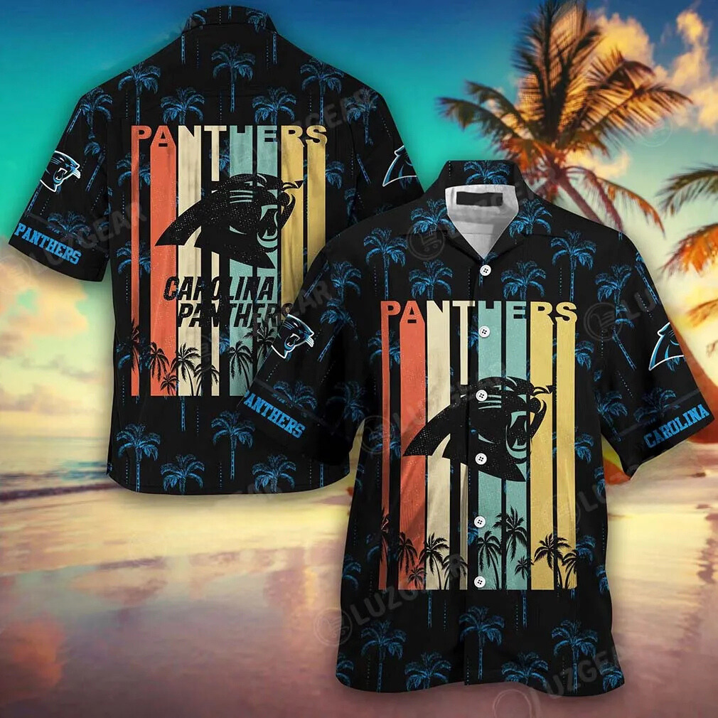 Carolina Panthers Gridiron Breeze Hawaiian Shirt