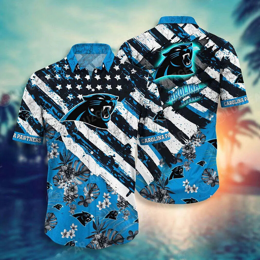 Carolina Panthers Panther Pride Paradise Hawaiian Shirt