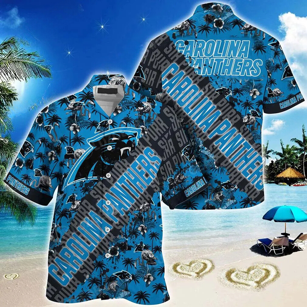 Carolina Panthers Tropic Storm Hawaiian Shirt