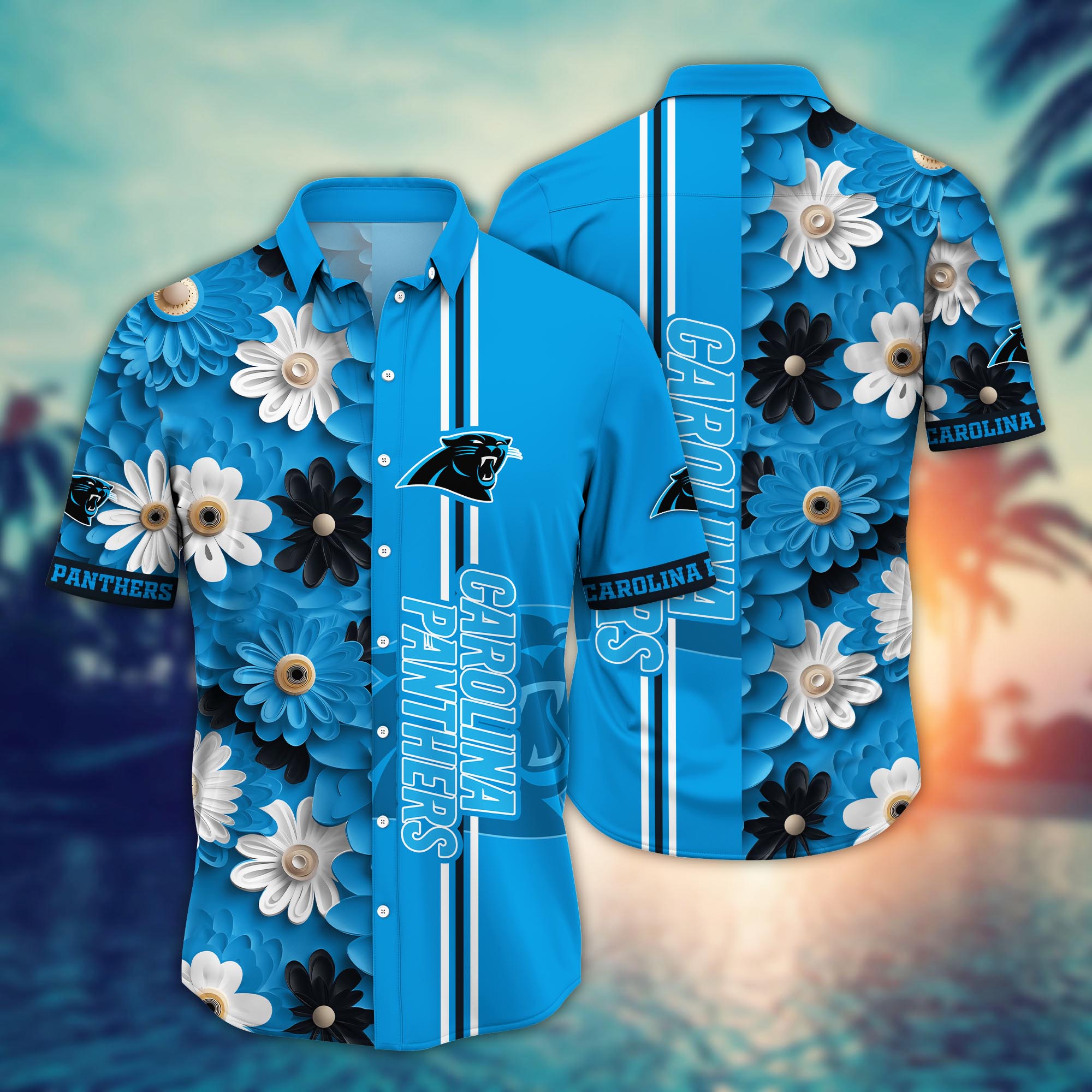 Carolina Panthers Tropical Thunder Hawaiian Shirt