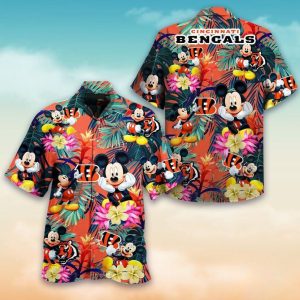 Cincinnati Bengals Disney Paradise Hawaiian Shirt