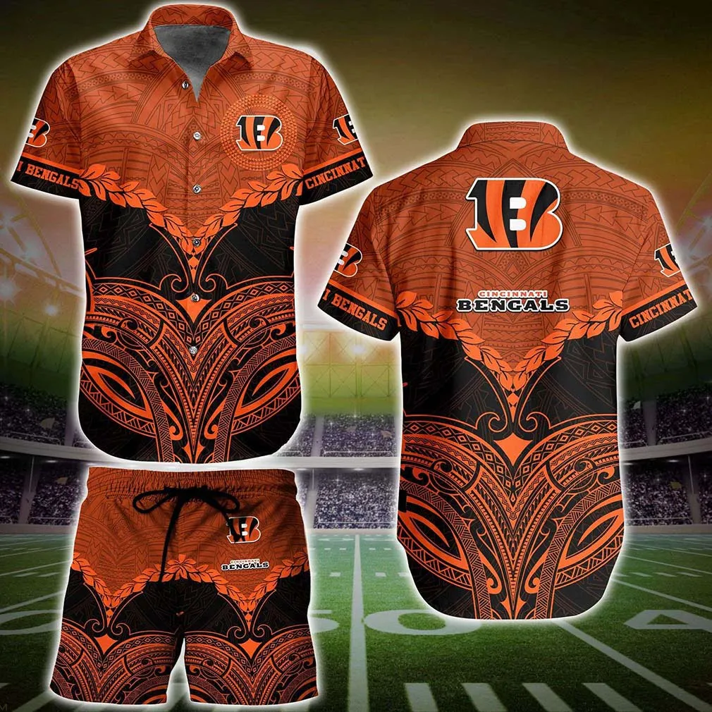 Cincinnati Bengals Tribal Pride Hawaiian Shirt