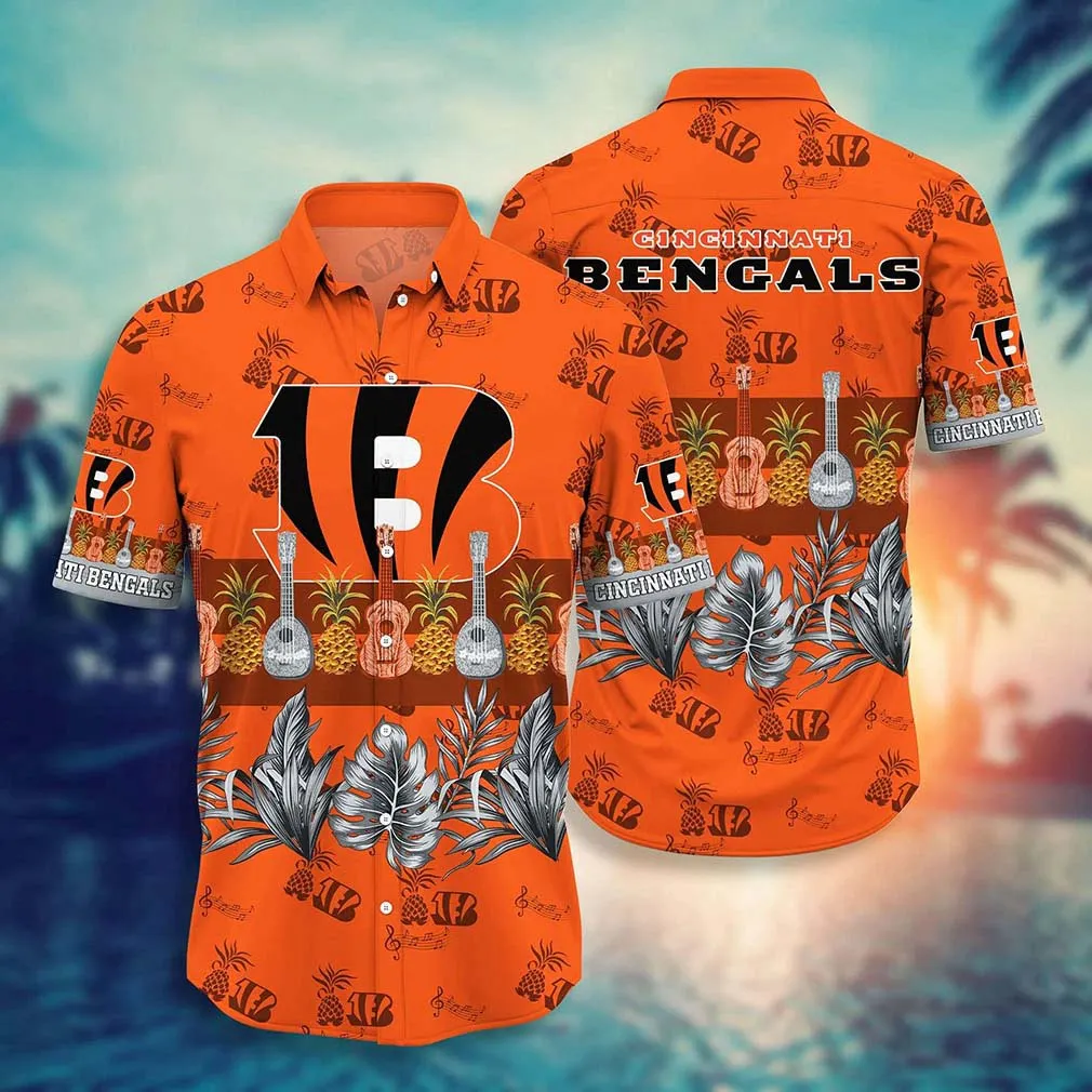 Cincinnati Bengals Tropical Music Hawaiian Shirt