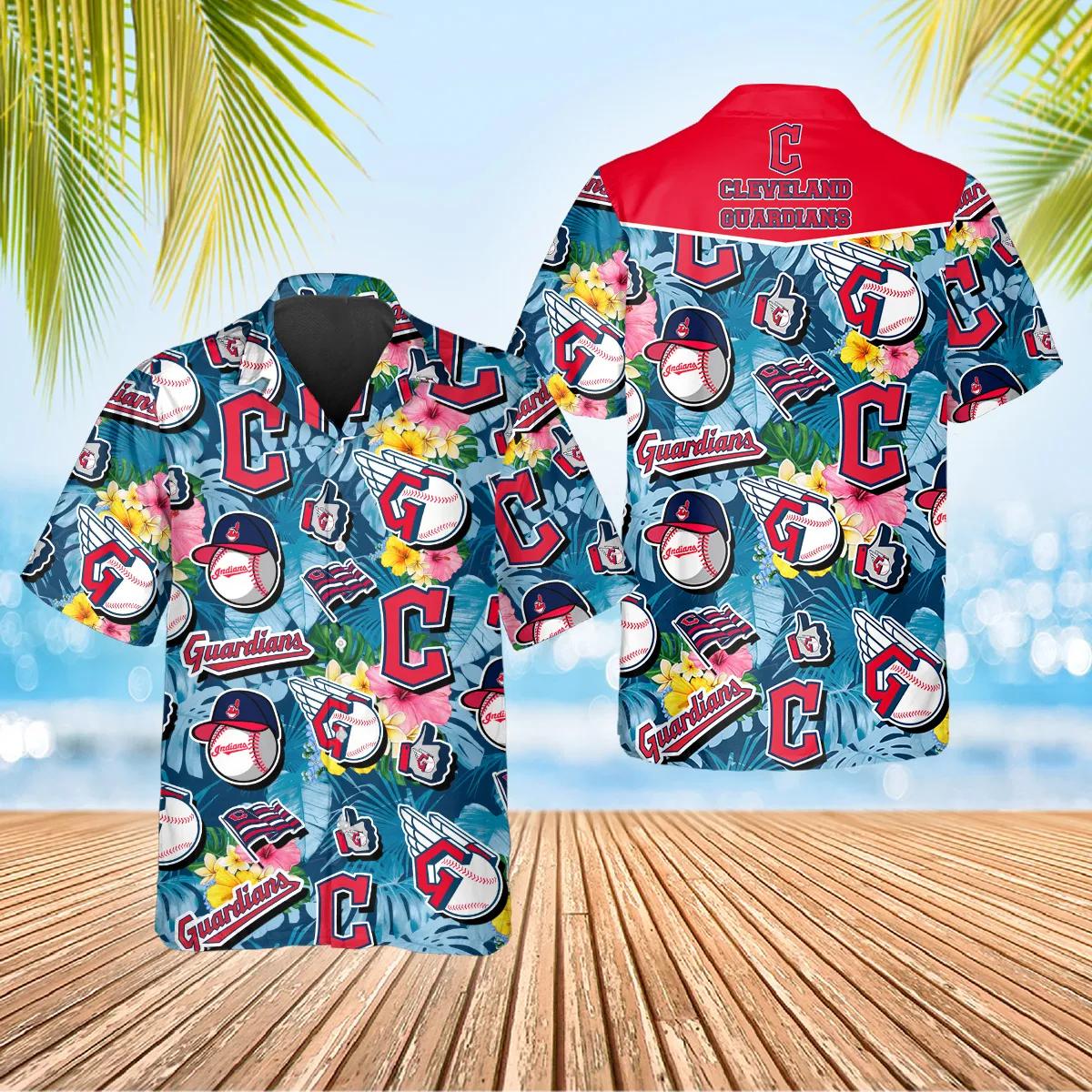 Cleveland Guardians Skeleton Spirit Hawaiian Shirt