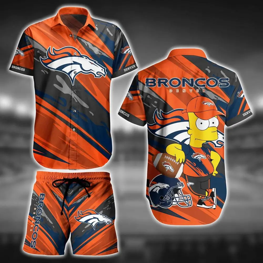 Denver Broncos Comic Fan Edition Hawaiian Shirt