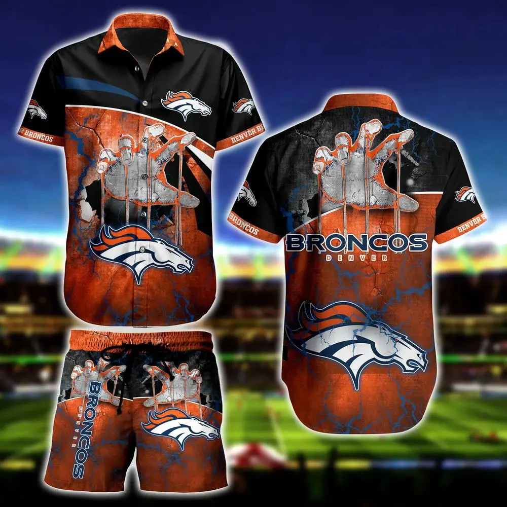 Denver Broncos Fierce Fan Hawaiian Shirt