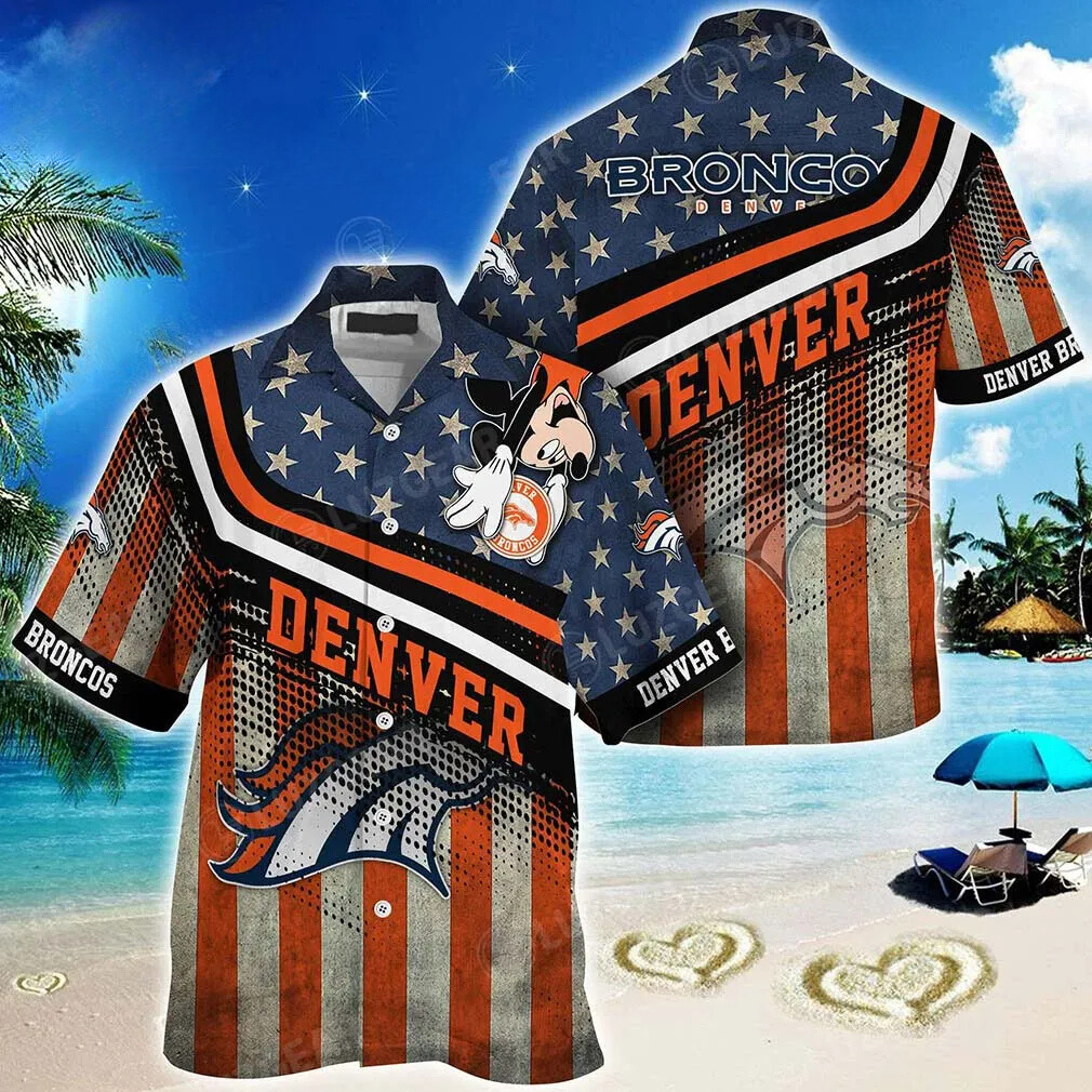 Denver Broncos Patriotic Vibes Hawaiian Shirt