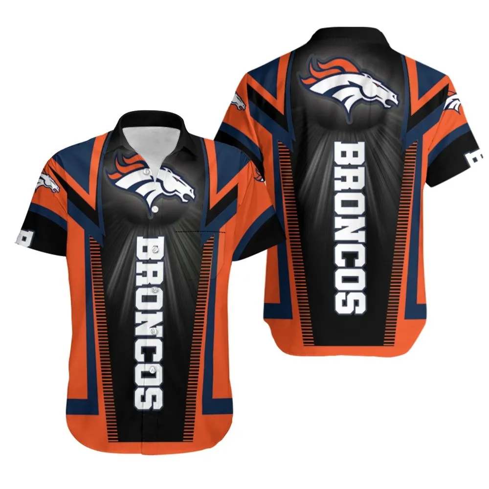 Denver Broncos Power Play Hawaiian Shirt